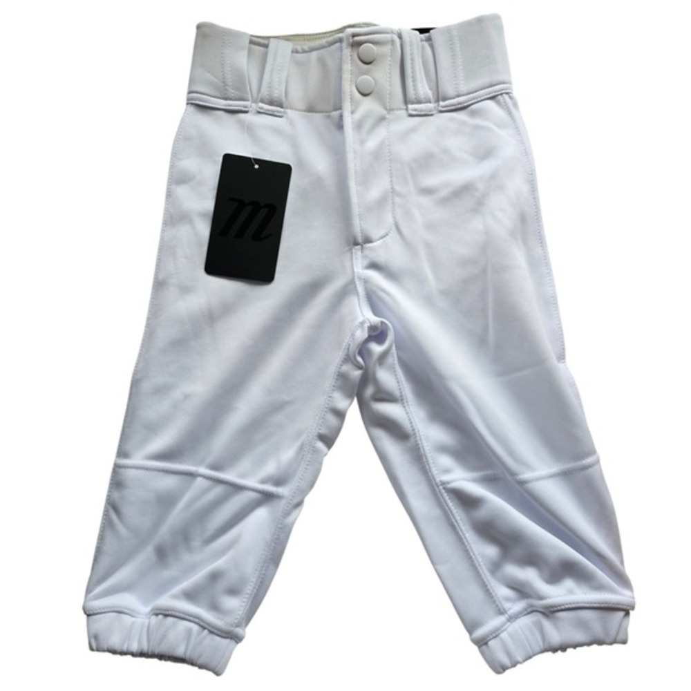 😀 🆕️ Marucci Children Baseball Softball‎ Pants White Tapered Fit New With Tags